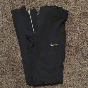 Nike running tights with zipper!